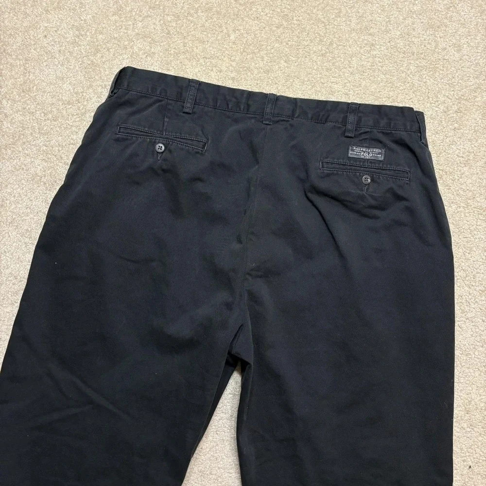 Polo Ralph Lauren Pants Mens‎ 38x30 Black Chino Prospect Pant Classic Fit Casual